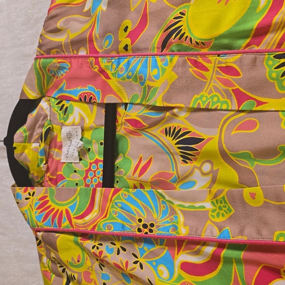 Trina Turk Multicolor Silk Floral Robe - Picture 10 of 15